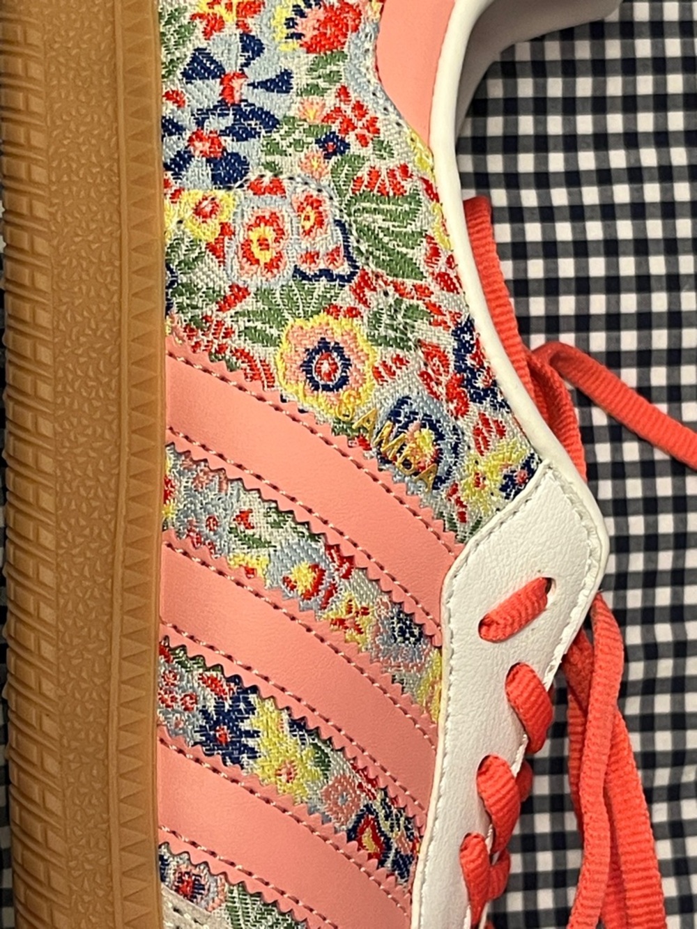 Adidas X Liberty London Pink Floral Brocade Sambas NWOB. Fits like US W 10/10.5 - Picture 9 of 9